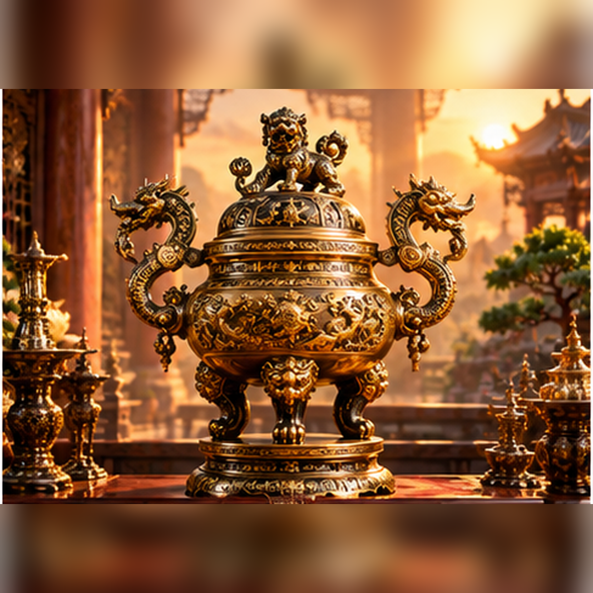 Đỉnh thờ bằng đồng tại Đồ Đồng Quang Hà